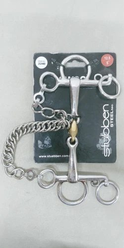 Stubben Sweet Double Jointed Pelham Snaffle Horse/Equestrian Bit - 5"