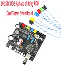 DRSSTC UD2.9 phase-shifting PDM dual totem drive board kit for Tesla coils