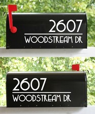 3-pack Mailbox Numbers and Address Vinyl Decals  Street Home  Sticker COPA