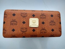 MCM Large Tan Hardshell Glasses Case