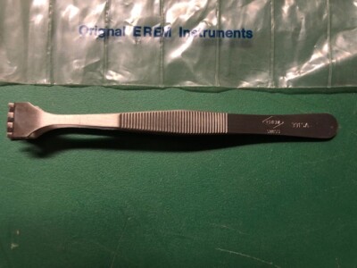 Lot 12 EREM 391SA Wafer 1/2'' Tip Tweezers Precision Swiss with four Fingers NEW