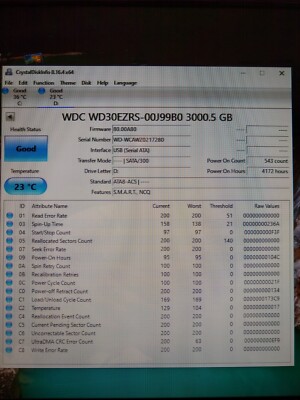 WD30EZRS-00J99B0 - Western Digital 3TB 5400RPM SATA 3GB/s 64MB Cache 3.5'' Drive
