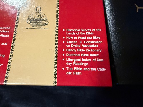 SAINT JOSEPH EDITION NEW AMERICAN BIBLE LARGE TYPE ILLUSTRATED 611/10B - Picture 3 of 16