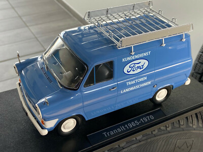 1/18 Ford Transit Werkstattwagen blau 1965-1970 KK Scale KKDC180494 OVP