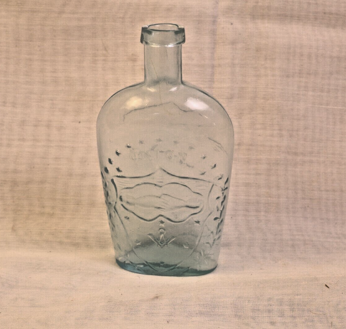 Civil War Era Haught & Schwerer Union Flask Glass Bottle | eBay