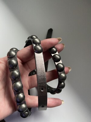 Banana Republic Metal Beaded Leather Belt Size Small | eBay display picture 1