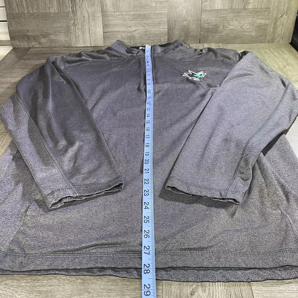 Brand New San Jose Sharks Qt Zip Grey Sweater for Sale in North