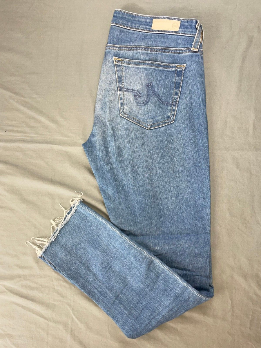 AG 'The Stilt Roll-Up' Cigarette Leg Lightweight Stretch Denim Jeans. 26,  GUC!!