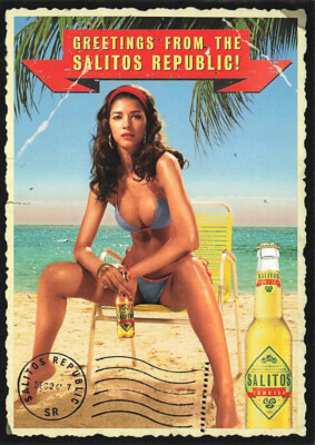 old postcard Salitos Republic advertising card unused postcard mb4110ed