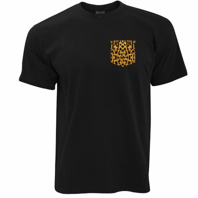 Mens Cool Hipster T Shirt Leopard Print 