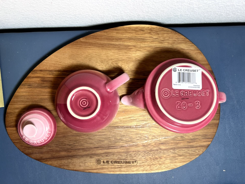 Juego de té para un juego Le Creuset 300 ml rosa pálida 200 ml gres (nuevo en caja) raro Foto 4 de 4