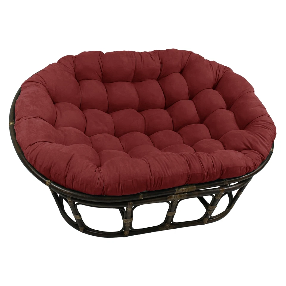 Microsuede Indoor Double Papasan Cushion (Cushion Only) Large - Image 3 of 4