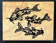 Rubber Stamp CATFISH 3.5x2.75