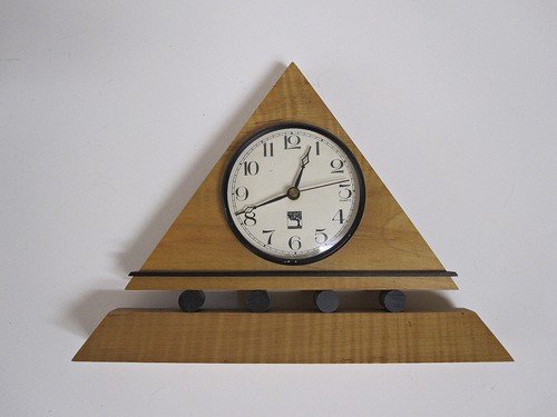 KASNAK DESIGNS Indianapolis, IN Mantle Clock Bubinga Wood NOT WORKING SOLD AS-IS - Picture 8 of 9