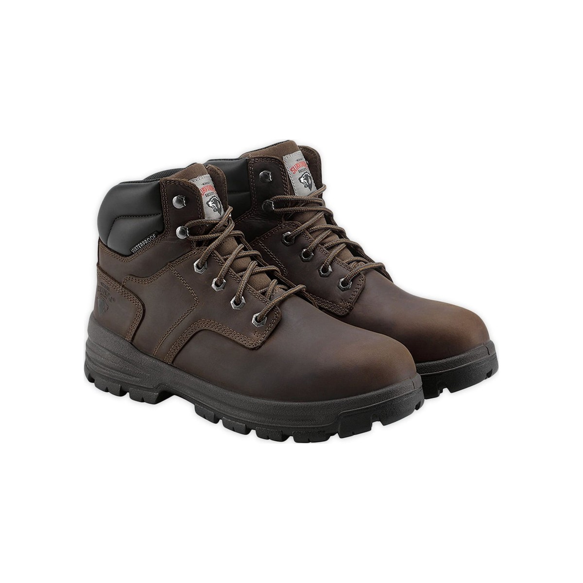Herman Survivors Dover 6” Leather Steel Toe Waterproof Brown Work Boots size 8 Herman Survivors Men main image 3