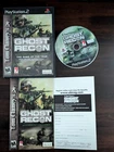 Tom Clancy's Ghost Recon PS2 PlayStation 2 CIB Reg Card Manual & Tested See Pic