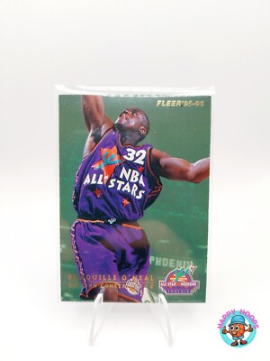 Shaquille O'Neal Hakeem Olajuwon NBA Trading Card, Rare Item 227, All Star,Fleer