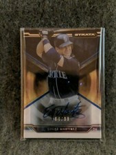 2015 Edgar Martinez Topps Strata SA-EM Blue Autograph 84/99 HOF