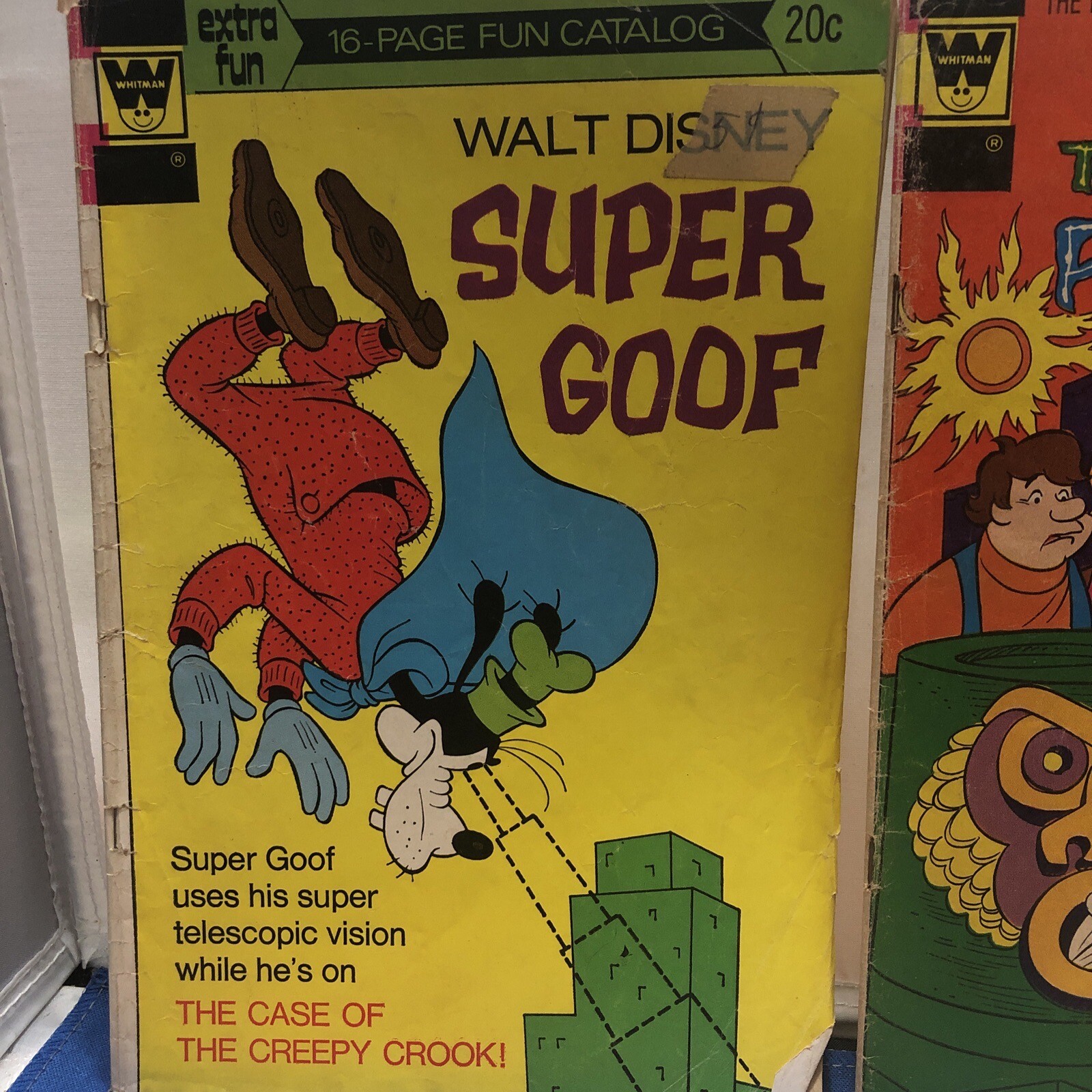 Lot of 4 Whitman Comic Books Super Goof,Smokey Bear,Funky Phantom, Baby Snoots