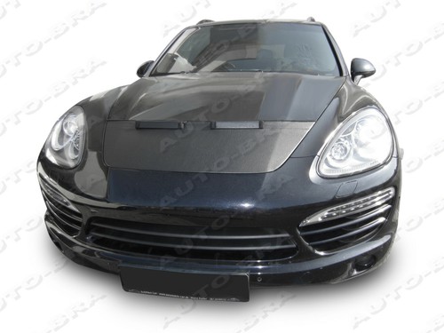 CAR HOOD BONNET BRA fit Porsche Cayenne 2010-2014 NOSE FRONT MASK BRA DE CAPOT - Imagen 2 de 3