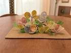 Vintage Italian Murano Slag Glass Venetian Art Flower Arrangement MC Collectable