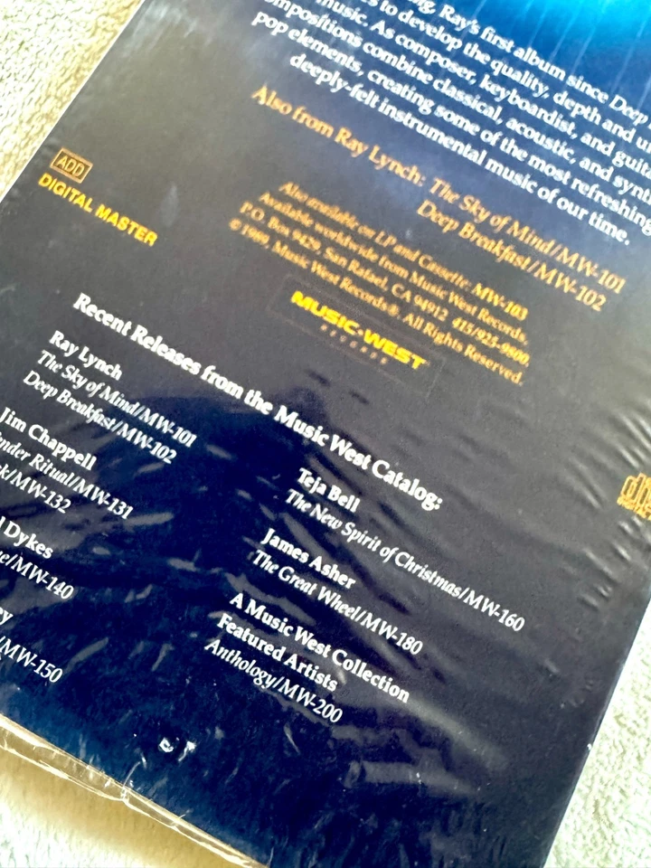 RAY LYNCH SEALED LONGBOX CD NO BLUE THING RARE 1989 BMI HERE & NEVER FOUND ALBUM Foto 4 de 4