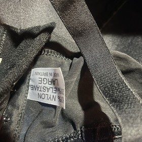 Kiss Me Deadly Black Bra Pinup Lingerie Large Nwt 