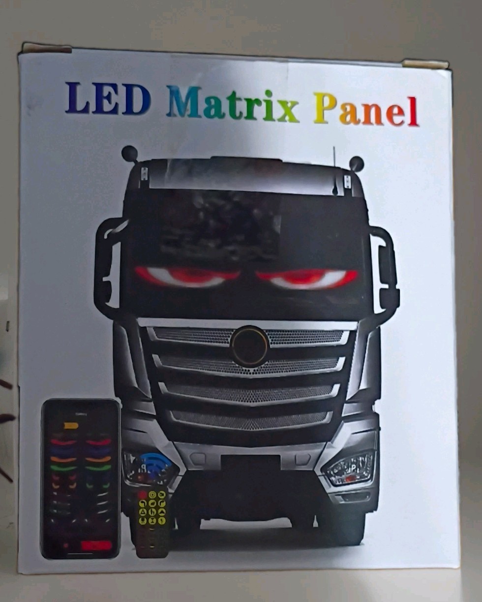 16x96 Multicolor LED Matrix Panel, APP Control, 5V 2A, 120x595mm