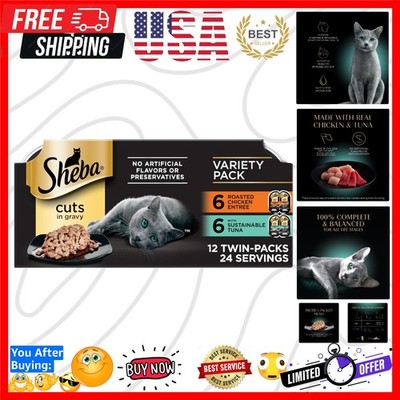 Perfect Portions Wet Cat Food Cuts in Gravy, Cat Food Wet Recipe, Sustainable...
