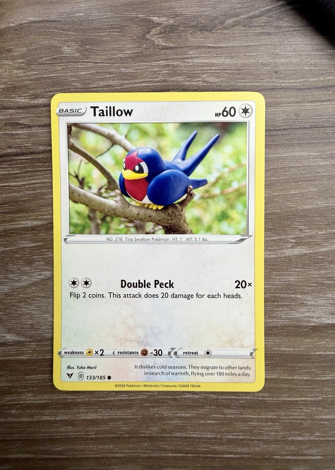 Taillow 133/185 Common Vivid Voltage Pokemon Near Mint