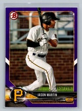 2018 Bowman #BP41 Jason Martin Prospects Purple #/250