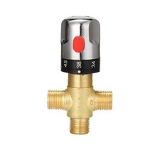 G1/2 Thermostatic Mixing Valve For Shower Bath Basin With Built-In Check Valves