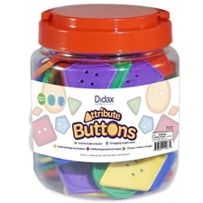 Edx Education Large Buttons - Jar Set of 144 - Lacing Activity - Sensory and ...