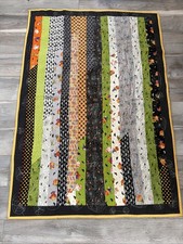 Handmade Quilt Spooky Halloween Throw Lap Blanket 36  x 58  Kids