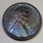 1909 V.D.B Toned Lincoln Wheat Small Cent Penny Philadelphia Mint Strike