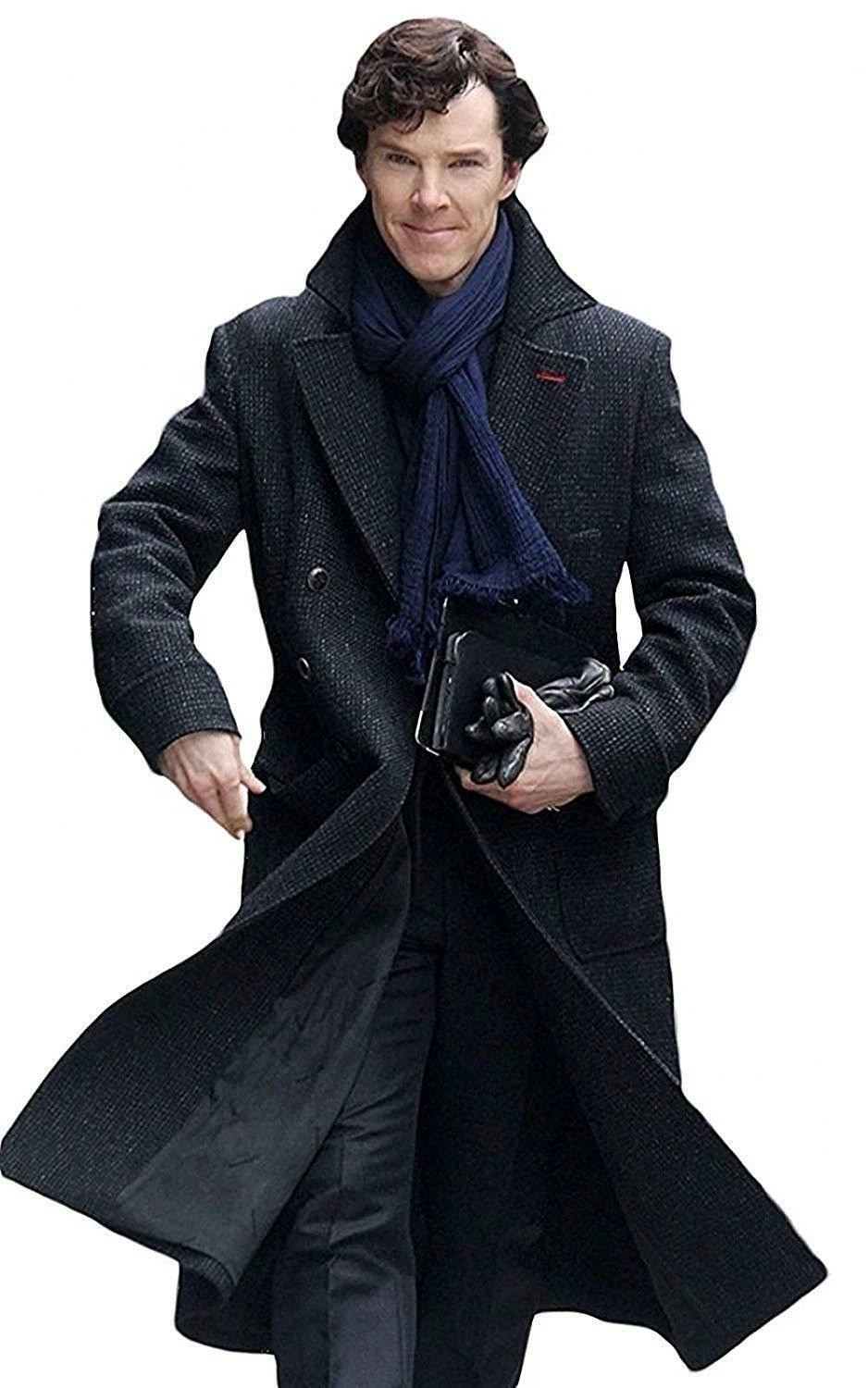 Men's Sherlock Holmes Benedict Cumberbatch Detective Black W
