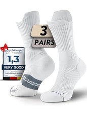 Juclise Compression Running Crew Socks, Bamboo Viscose Lightweight Cushion