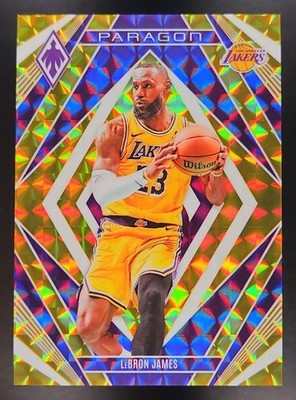 2023-24 Panini Phoenix LeBron James #14 Paragon Gold 4/10 Lakers