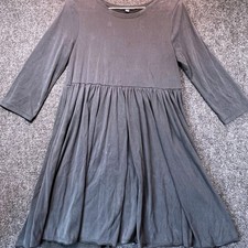 American Eagle Mini Dress M Black Modal 3/4 Sleeve Jersey Dark Academia Goth