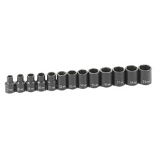 Grey Pneumatic 38in Drive 13 Piece Standard Metric Set Grey Pneumatic 38in Drive 13 Piece Standard Metric Set