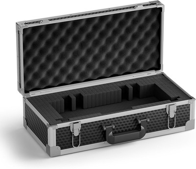 Large Size Carrying Case, Customizable Pre-Diced Foam, Aluminum Alloy Sturdy Bui