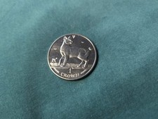 SIlver crown coin isle of man 1994 cat