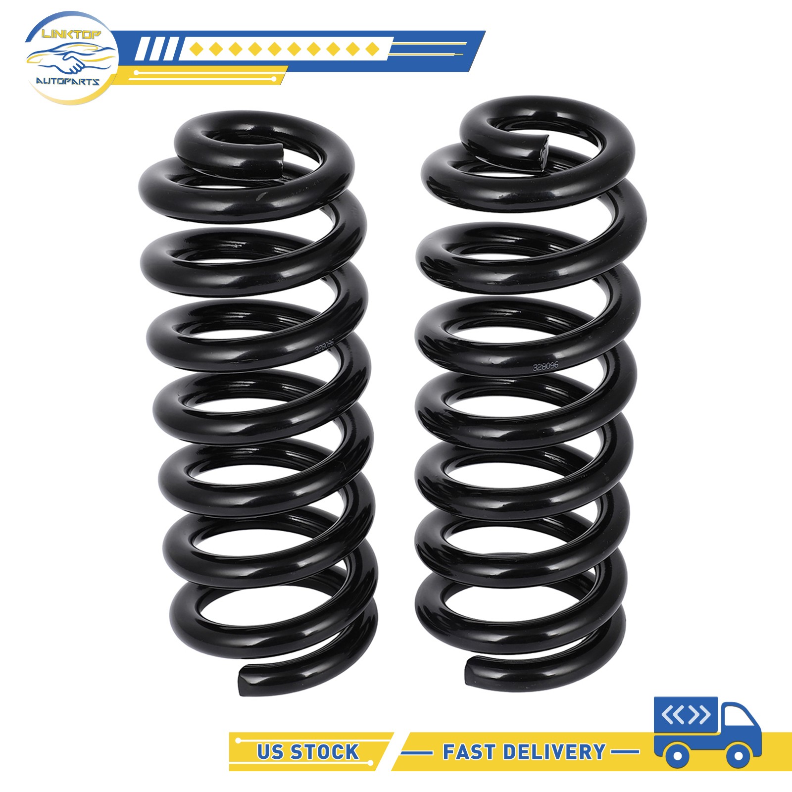 2pcs Front Coil Springs for Chevy C10 C20 C30 G10 G20 P10 GMC C1500 C2500 Jimmy