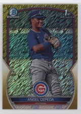 2023 Bowman Chrome Prospects Gold Shimmer Refractor 20/50 Angel Cepeda 1l48