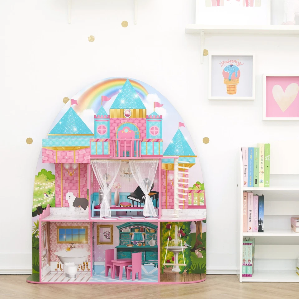 Casa de bonecas de madeira Olivia's Little World Princess Castle - Imagem 2 de 4