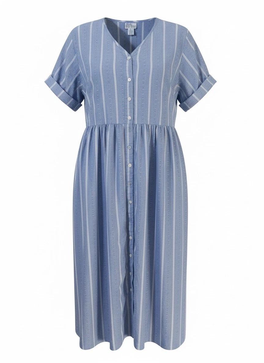 white christmas dresses Nautical Stripes Midi Dress