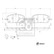 Satz Bremsbeläge Bremsklötze vorne für Mercedes E-Klasse W214 S214 GLC | 2398