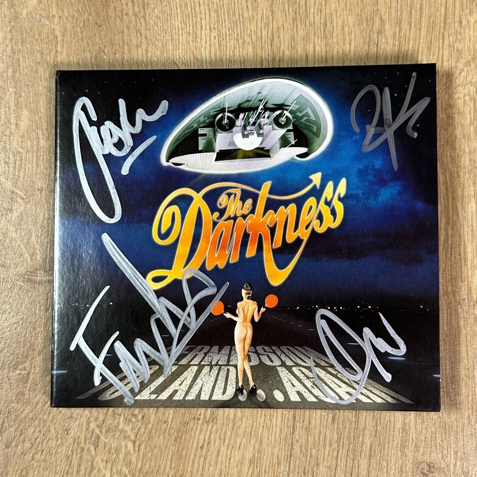 The Darkness SIGNED Permission To Land Again CD 2 x Disc Album - Bild 2 von 4