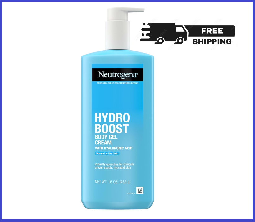 Neutrogena Hydro Boost Fragrance-Free Hydrating Body Gel Cream 16 oz for Dry Skin