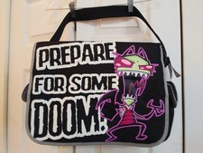 NEW unused TAGS GIR Vintage 2005 INVADER ZIM MESSENGER BAG PREPARE DOOM BACKPACK